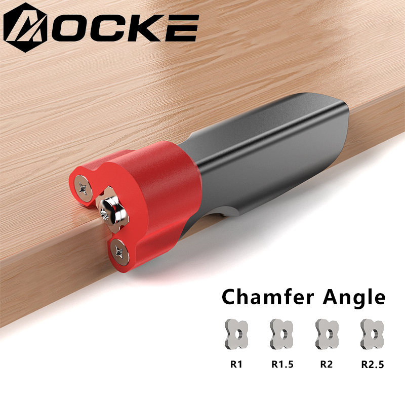 Woodworking Edge Corner Planer - 調整可能な木工用ブレードエッジコーナープレーンヘッド面取りトリミングアクセサリー、45度ベベル手動かんな用
