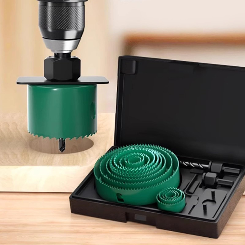 Woodworking Company - 19/8/5個入り 19-127mm ホールソー切断セット ソーカップ 木工用クラウンドリルビット 鋭い刃