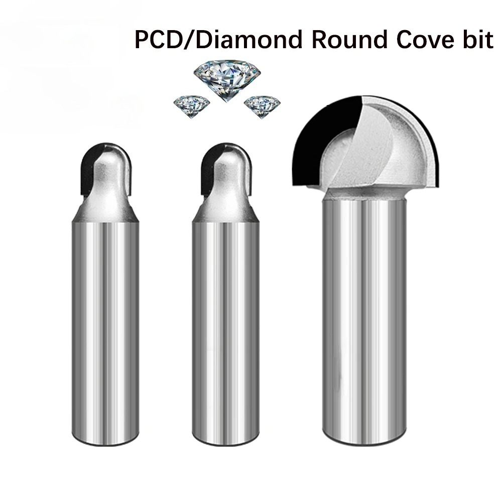 Woodworking Quotes - PCD丸底ビット PCD木工用コーブボックスルータービット キャビネットドアパネルボール溝エンドミル MDFパーティクルボード用