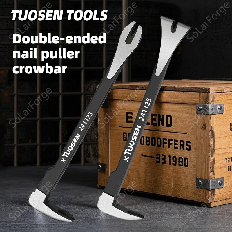 Woodworking Company - ネイルプーラー猫の爪除去器多機能バールツールスチールネイルエクストラクター家庭用木工自動車/バイクツール用