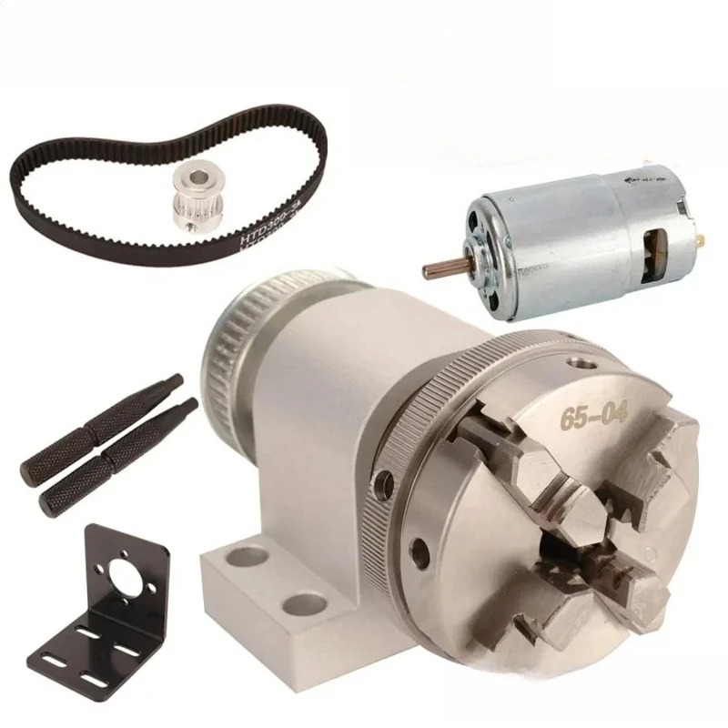 Woodworking Lathe Machine - ミニ木工旋盤 仏珠製造機 63 4爪チャック、65大型貫通穴スピンドル、80 3爪スピンドルクランプ付き