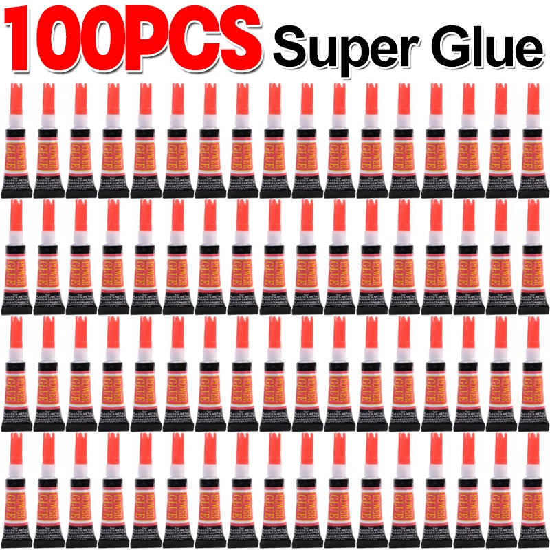 Woodworking Glue - 100x 液体瞬間接着剤木材ゴム金属ガラスシアノアクリレート接着剤文具店ネイルジェル 502 インスタント強力接着革