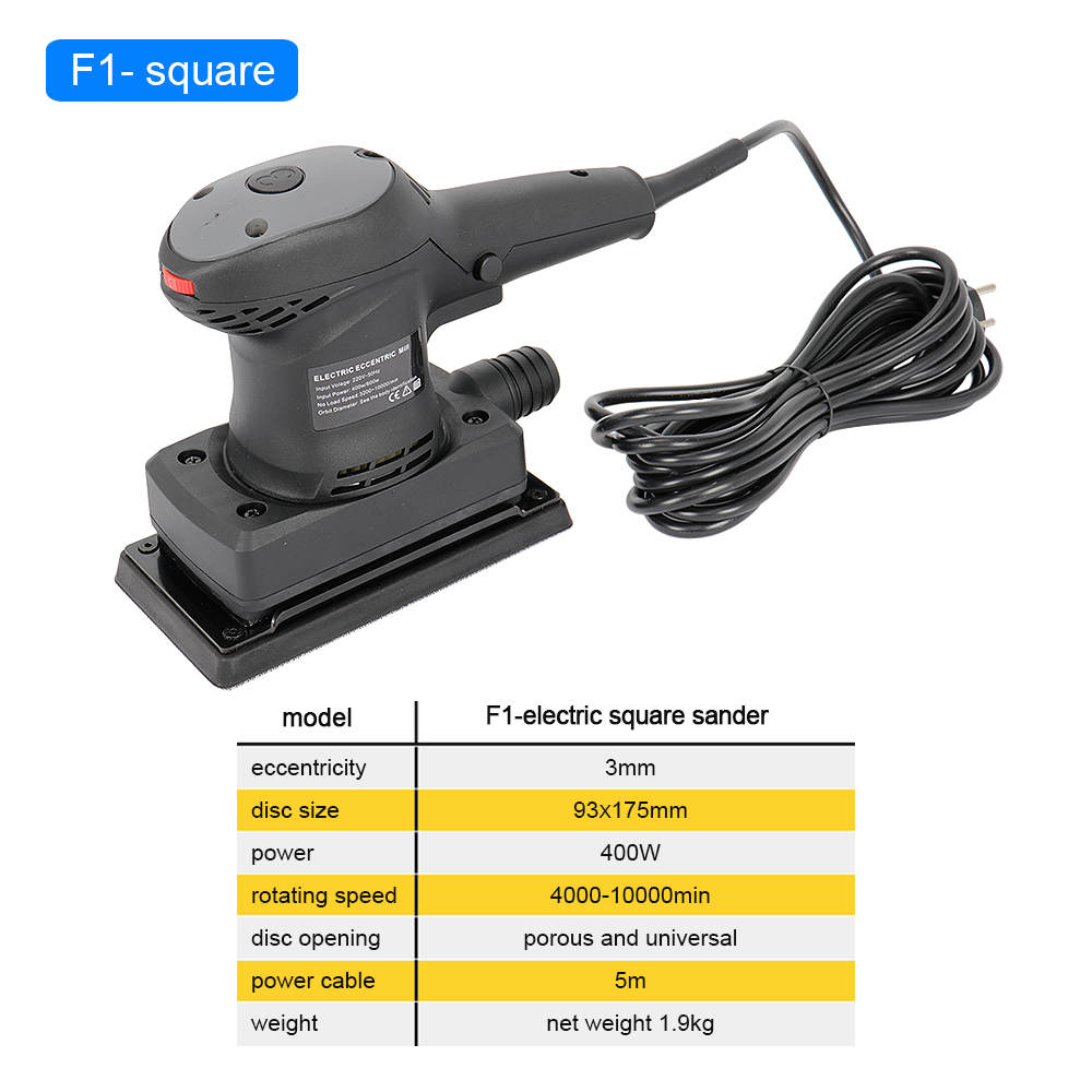 電動ランダムオービタルサンダー 400W 可変速 220V  - Woodworking Machinery のレビューと価格