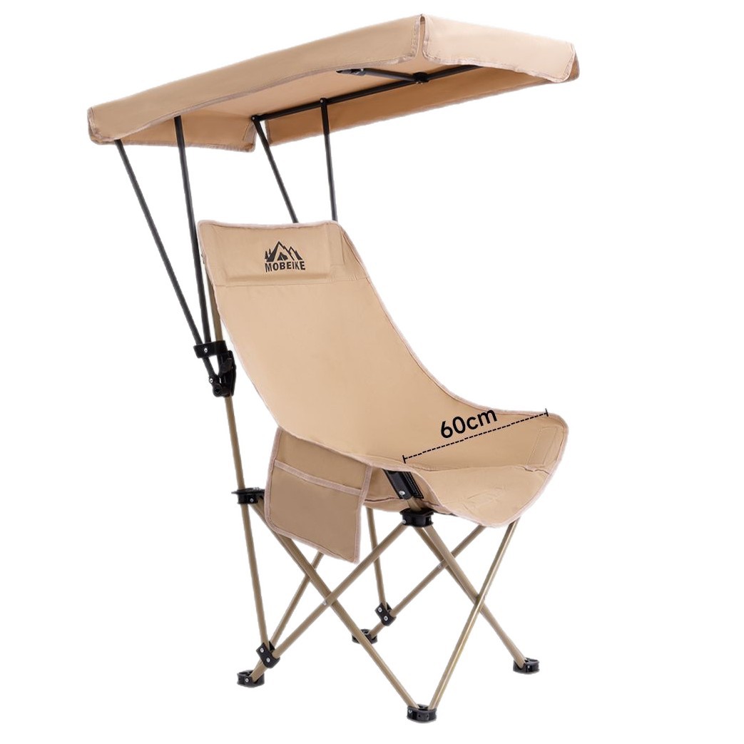 屋外用折りたたみ傘付きハイバックムーンチェア、屋根付き日よけ - Woodworking Outdoor Furniture のレビューと価格