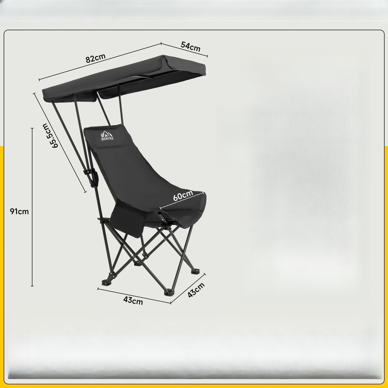 屋外用折りたたみ傘付きハイバックムーンチェア、屋根付き日よけ - Woodworking Outdoor Furniture のレビューと価格