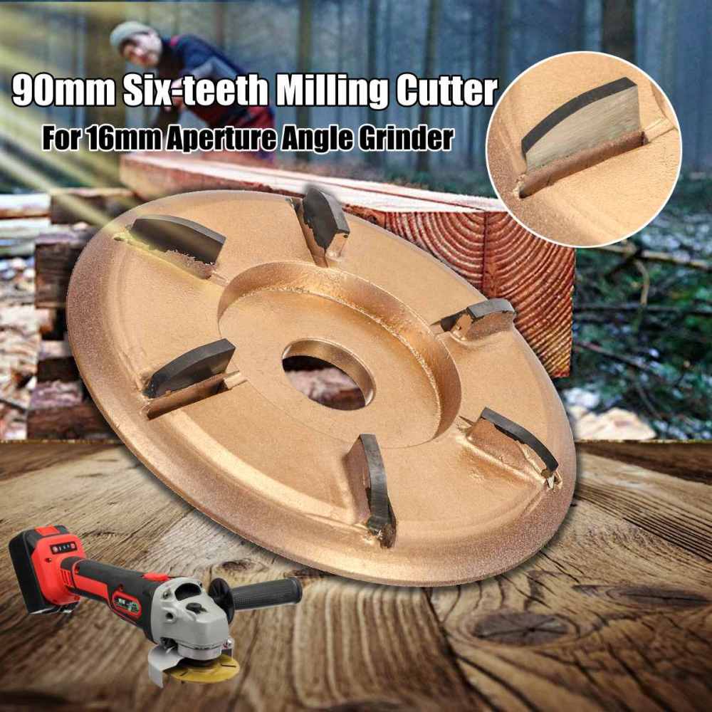 6アーク歯フライス,木彫りディスクツール,16mm絞りアング - Woodworking Edge Corner Planer のレビューと価格