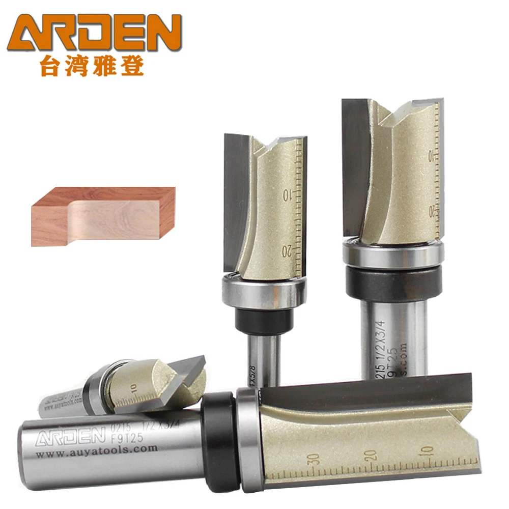 アーデン 2F ベアリング付きストレートビット 木工用切削ト - Woodworking Quotes のレビューと価格