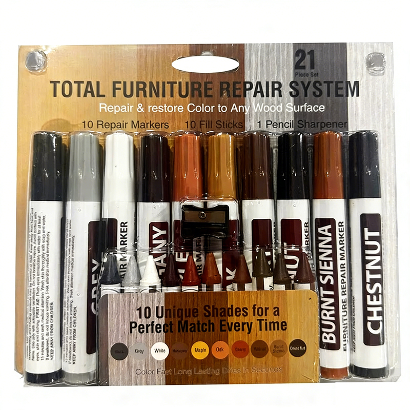 6-12 個家具タッチアップマーカー木製修理ペンセット傷除去 - Woodworking Oil Finish のレビューと価格