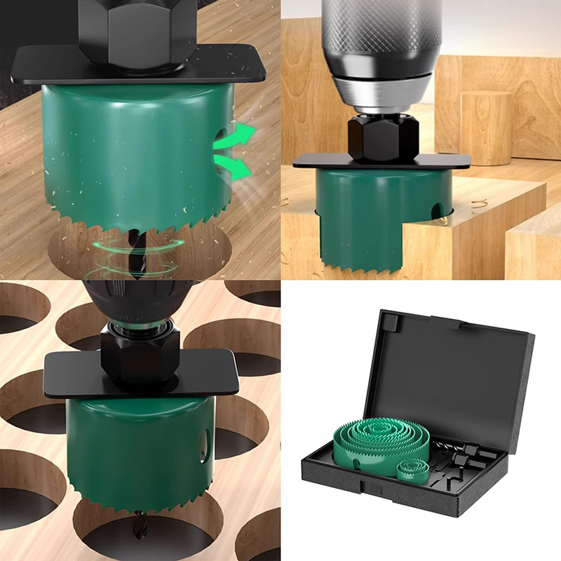 19/8/5個入り 19-127mm ホールソー切断セット  - Woodworking Company のレビューと価格