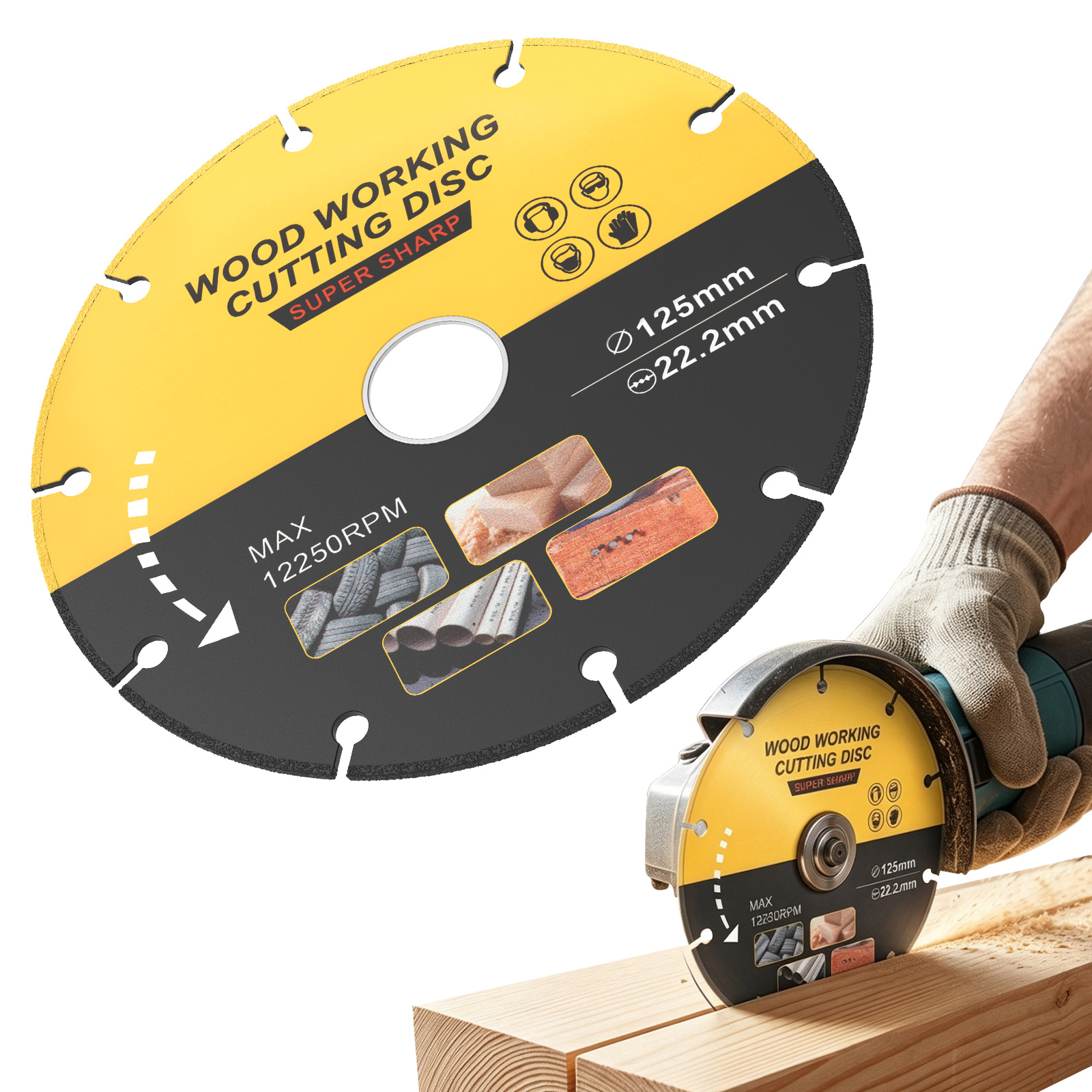 5インチソーディスクマルチツールウッドカッター、アングルグラ - Woodworking Edge Corner Planer のレビューと価格