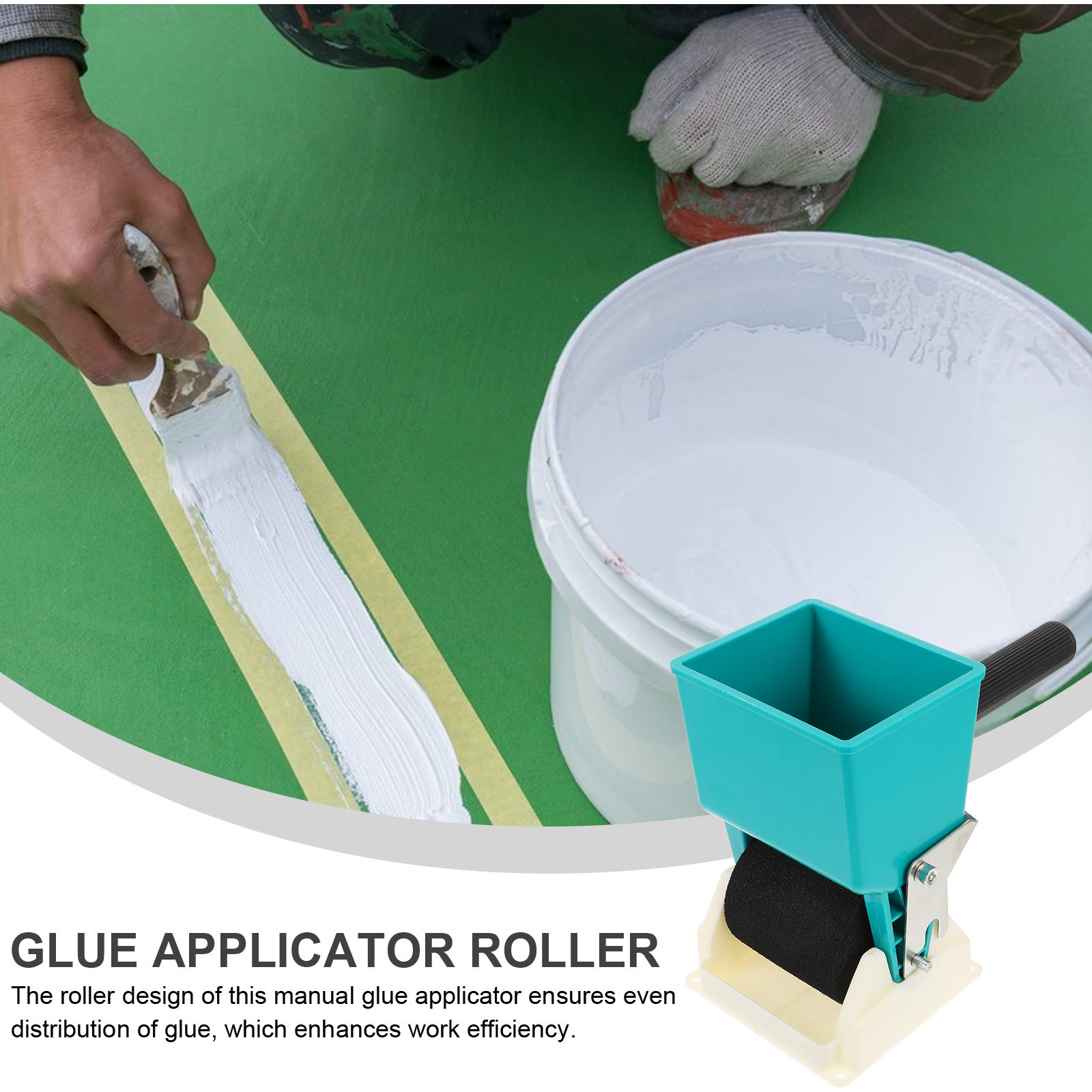 手持ち式接着剤ローラーアプリケーター、壁紙接着用調整可能手動 - Woodworking Glue のレビューと価格