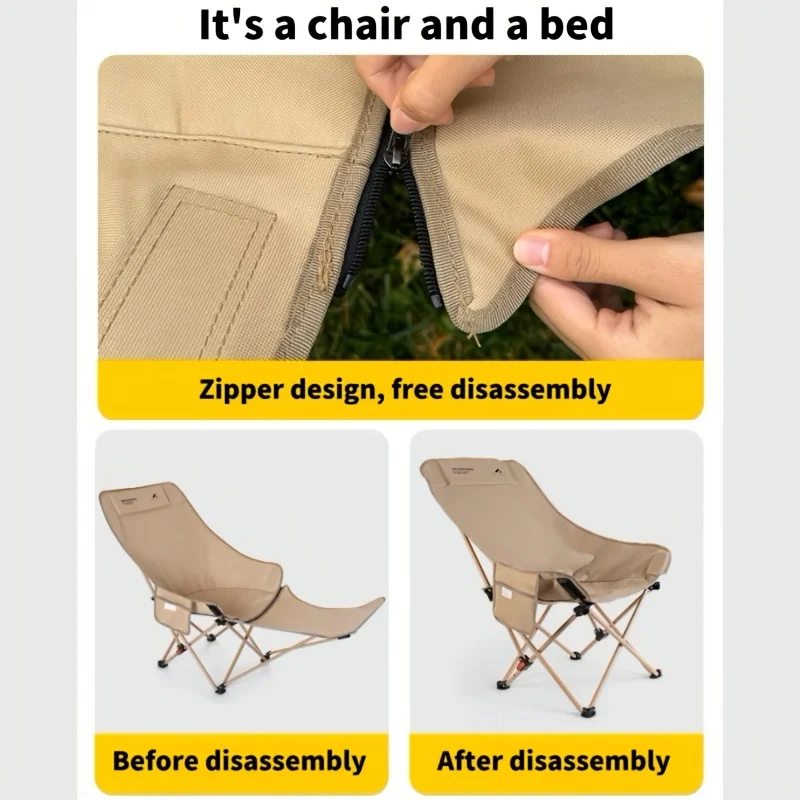 キャンプ、釣り、アウトドアリラクゼーション用のポータブル調節 - Woodworking Outdoor Furniture のレビューと価格