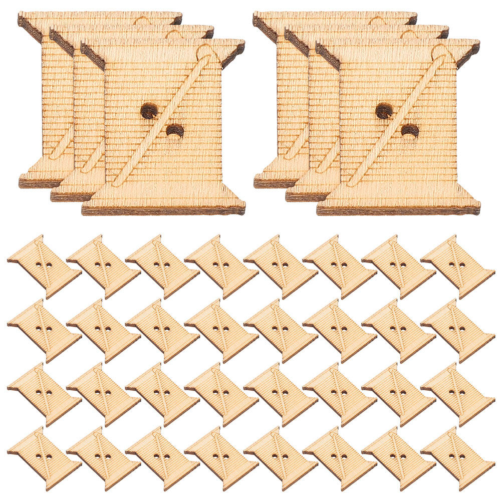 100個入り 木製刺繍糸ボビン 糸巻きカード 天然素朴な巻き - Woodworking Crafts のレビューと価格