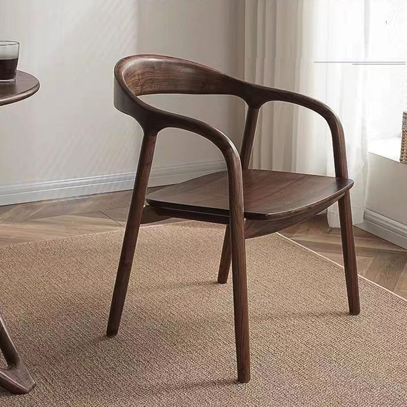 木製ホームダイニングチェア北欧人間工学に基づいた高級サロンダ - Woodworking Outdoor Furniture のレビューと価格