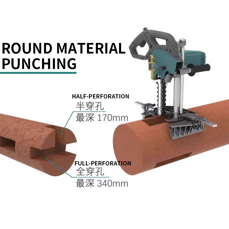 木工用ポータブル角穴加工機チェーンソー古建築パビリオン穿孔機 - Woodworking Machinery のレビューと価格