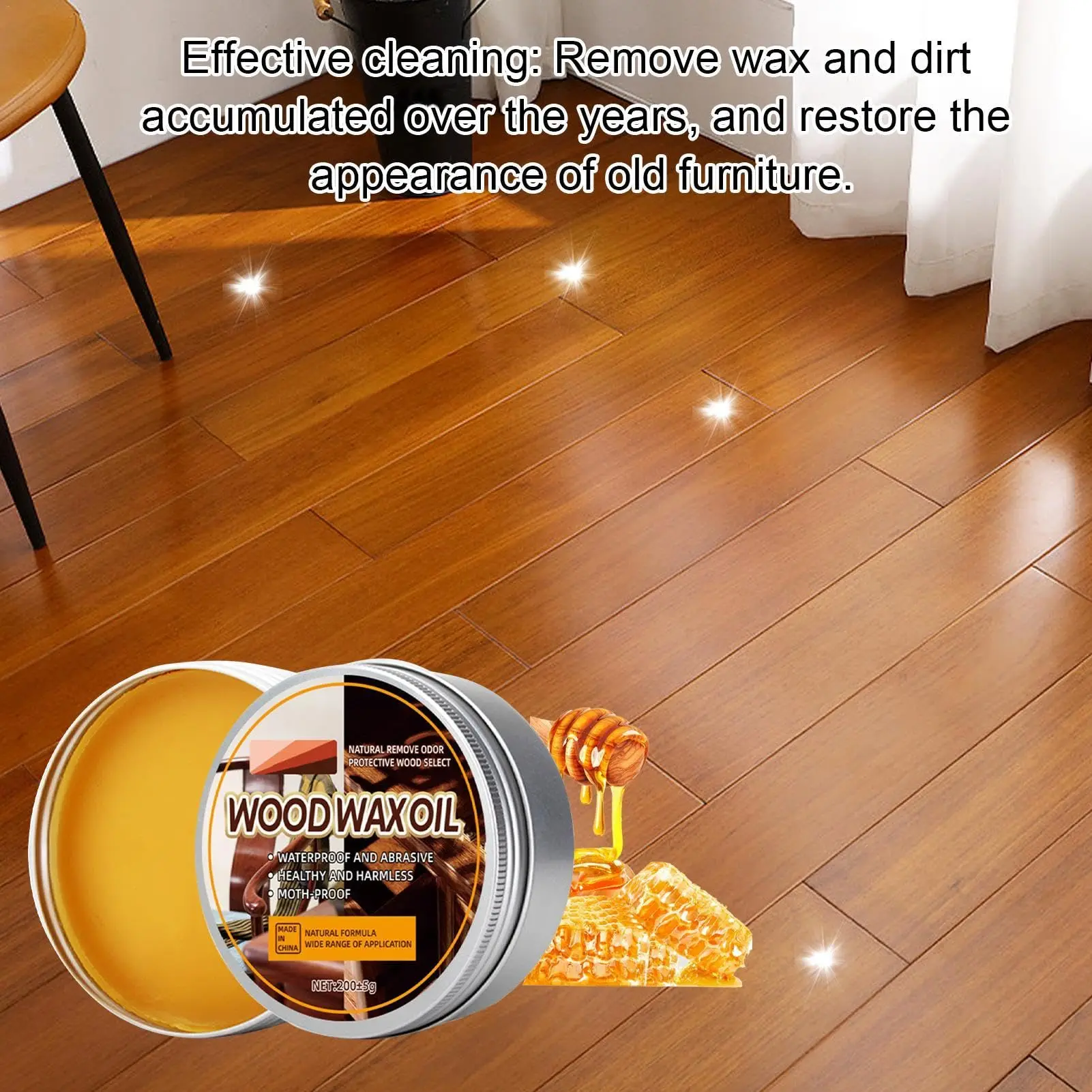 木製蜜蝋家具研磨防水ログメンテナンスひび割れ防止-深い天然木 - Woodworking Oil Finish のレビューと価格