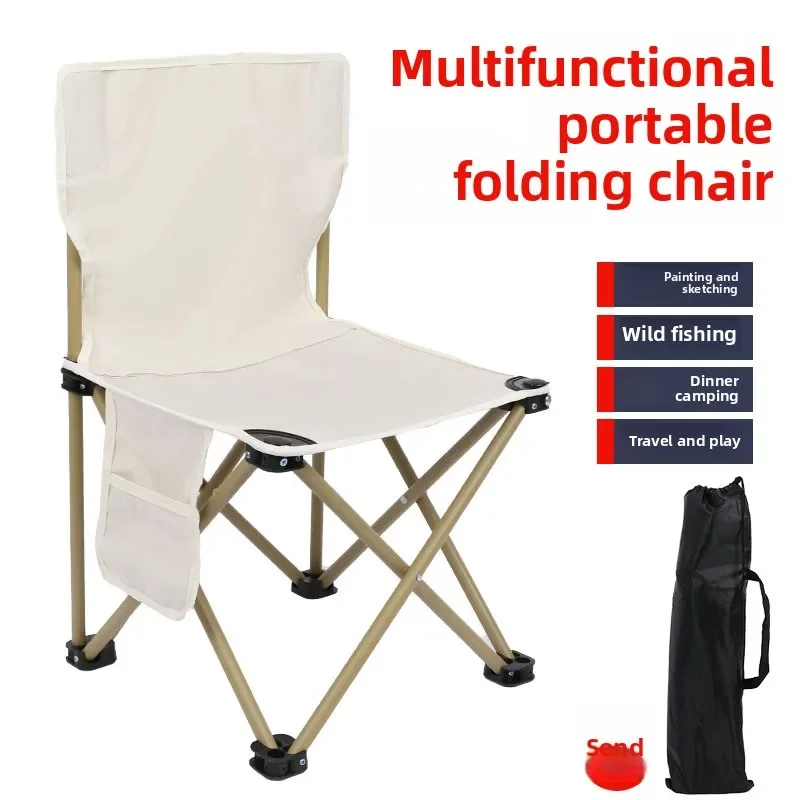 ポータブル折りたたみ背もたれ付きチェア 軽量アウトドアスツー - Woodworking Outdoor Furniture のレビューと価格