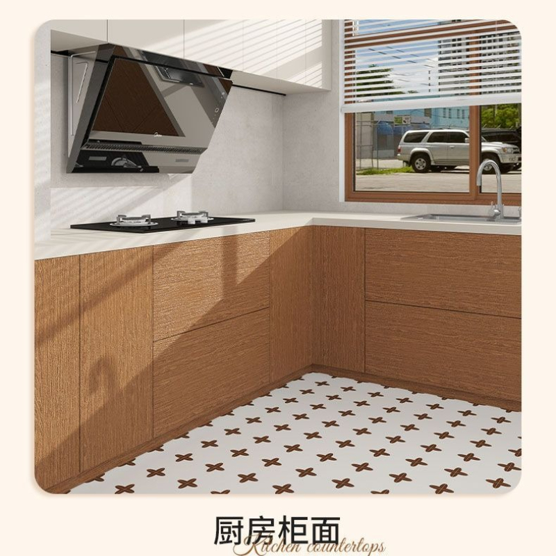 厚みのあるブックデスクトップステッカー防水耐油性自己粘着木目 - Woodworking Oil Finish のレビューと価格