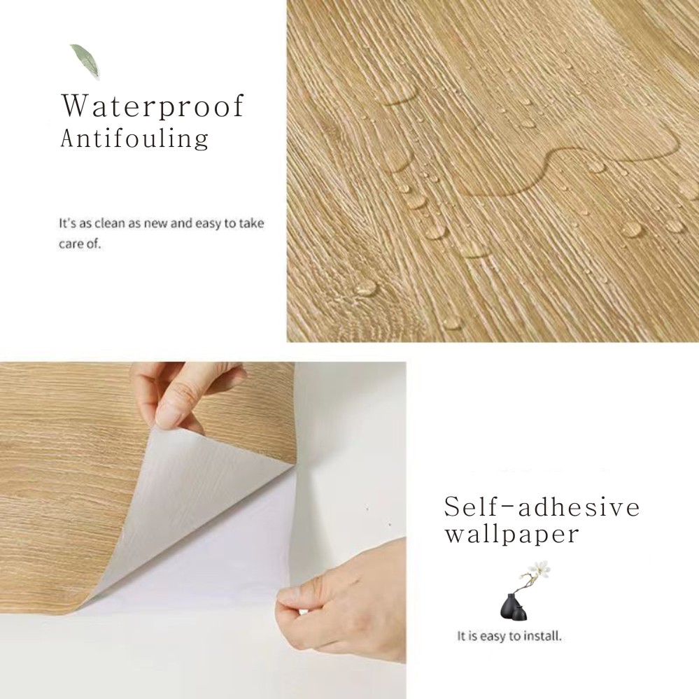PVC 耐油性木目調ステッカー 自己粘着壁紙 キッチンカウン - Woodworking Oil Finish のレビューと価格