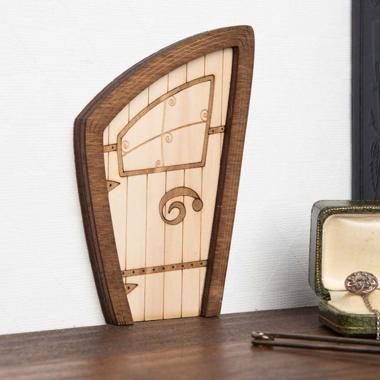 妖精のドア木の装飾のための屋外ミニチュア妖精のドア妖精の庭の - Woodworking Outdoor Furniture のレビューと価格