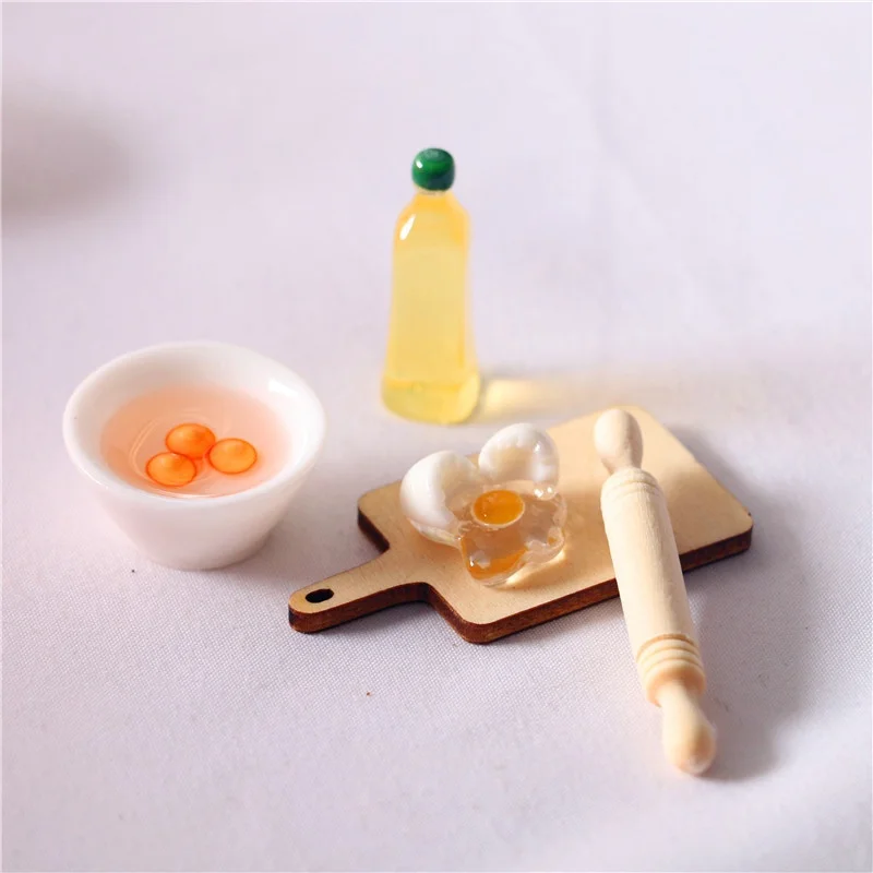 5 ピース/セットかわいい麺棒卵ボウルオリーブオイルセットキ - Woodworking Oil Finish のレビューと価格